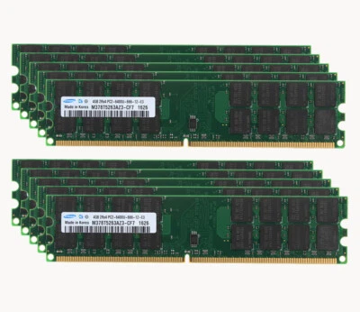 LOT Samsung 4GB DDR2 PC2-6400U 800MHz 240PIN DIMM Desktop Memory Only For AMD - Image 1 of 4