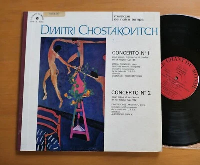 Shostakovich Piano Concerto 1 & 2 Shostakovitch Le Chant Du Monde LDX-A-8355 Foto 1 de 4