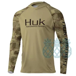 Fishing Shirts Long Sleeve Uv Protection Clothing Mens Outdoor Summer Jersey - Picture 1 of 17