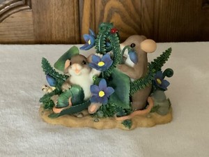 Charming Tails Friends Are the Flowers of Life (Mouse) Nib Signed