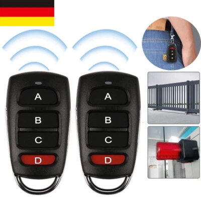 2X 433mhz Universal Garagentor Fernbedienung Komplett-Set Handsender Garagento⭐ - Bild 1 von 4