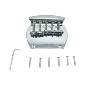 4 String Bass Bridge Hardtail Metal Tailpiece Electric Bass Bridge Replacement - Picture 1 of 5