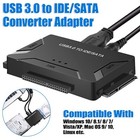 USB 3.0 to SATA & IDE Adapter Kit External Hard Drive Reader for 2.5 3.5 HDD SSD