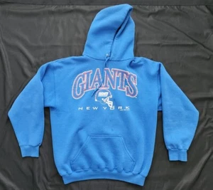 Vintage 1996 New York Giants Logo 7 Hoodie Size Large Made In USA  - Picture 1 of 9