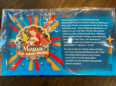 Prendedor Disney California Adventure Little Mermaid Ariel's UnderSea Adventure Foto 1 de 2