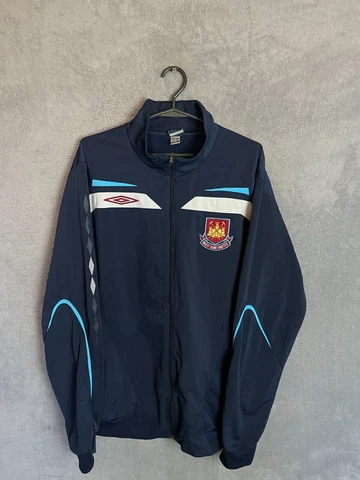 West Ham United Training Jacket With Zipped Navy Blue Umbro Mens Size XL Cover