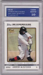 ANDREW McCUTCHEN ROOKIE CARD Gem Mint 10 RC Baseball 2009 Topps Stardom PIRATES! - Bild 1 von 1