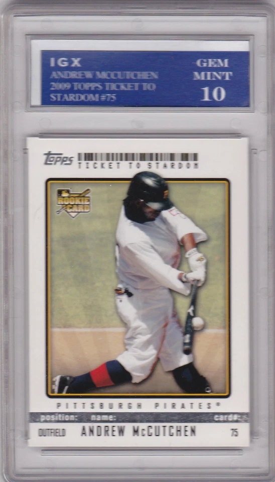 Tarjeta de novato Andrew McCUTCHEN gema como nueva 10 radiocontrol béisbol 2009 Topps estrellato ¡Piratas! Foto 1 de 1