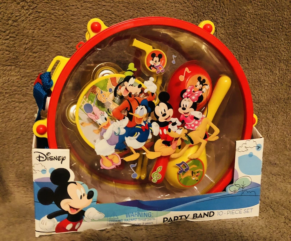 NUEVO ~ Juego de 10 piezas de banda de fiesta de Mickey Mouse de Disney Junior ~ Instrumentos musicales Foto 1 de 4
