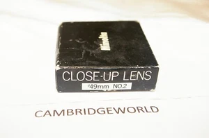 MINOLTA 49mm No.2 Close UP MACRO lens filter with case NEW VERY OLD STOCK in BOX - Picture 1 of 1