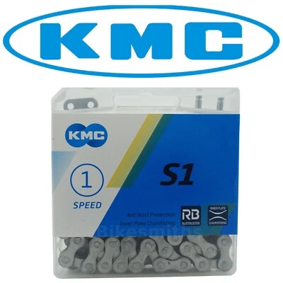 KMC S1RB RUSTBUSTER 1/8 英寸单速 BMX 固定齿轮轨道冬季自行车链条 — 第 1/2 张图片