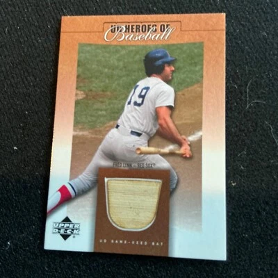 2001 SP Legendary Cuts - Legendary Bats Fred Lynn #B-FL - Image 1 of 2