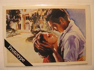 Gone with the Wind 1939 Promo Card Clark Gable Vivien Leigh Scarce 1991 A - Picture 1 of 2