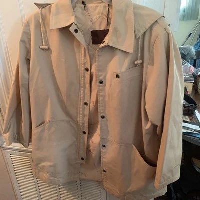Eitenne Aigner Trench Coat Very Clean. 16 Reg. Tan All Weather Coat. - Image 1 of 4