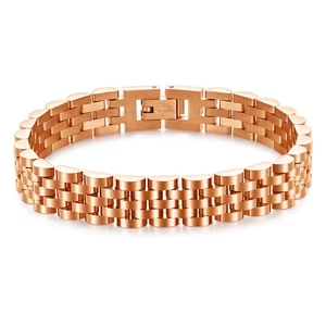 Uhrenarmband Armband Gliederkette Armband rosevergoldet Edelstahlarmband - Bild 1 von 1