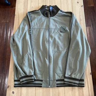 Vintage Y2K Quiksilver Track Jacket Mens 2XL Olive Green Skate - Image 1 of 4