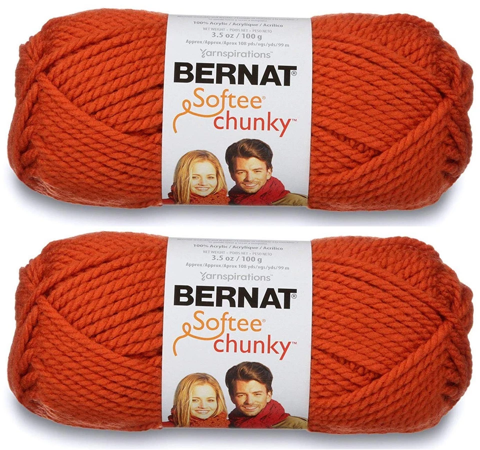 Pack of 2 Softee Chunky Yarn-Pumpkin - Image 1 of 1