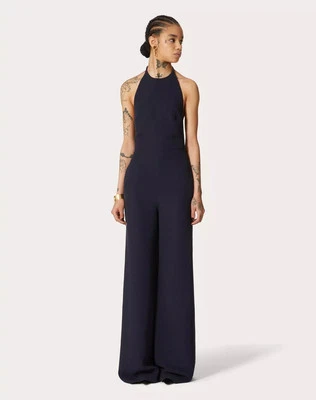 Valentino Navy Blue Cady Couture Jumpsuit - BNWT - Image 1 of 4