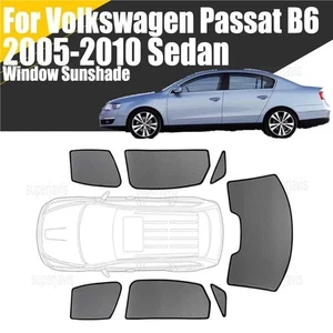 Magnetic Window Sunshade For VW Passat Sedan 05-10 Mesh Windshield Frame Curtain - Picture 1 of 14