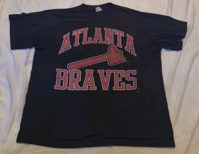 Camiseta De Colección Unisex XL Azul Marino Puntada Única Estampado Gráfico 93 Béisbol EE. UU. Foto 1 de 4