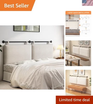 Cabeceros Cabecero Cama Queen Size Cabeceros Montados en la Pared para Cama con Línea... Foto 1 de 4