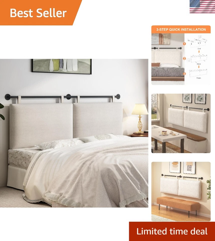 Изголовья кровати размера Queen изголовье настенное крепление изголовье для кровати с леской... - Изображение 1 из 4