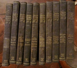 Hawkins Electrical Guide - Complete 10 Book Set - Rev. 2nd Edition, 1917 - Imagen 1 de 12