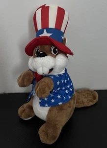 2024 BUC-EES Beaver 4th of July Patriotic Plush Stuffed Toy Bucees 13” - Picture 1 of 6