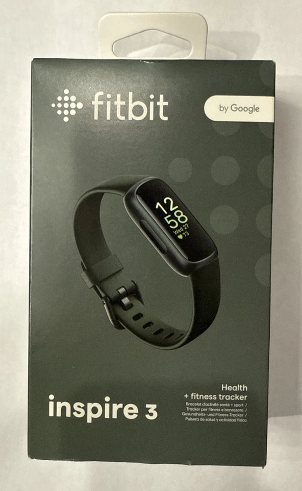 FITBIT Inspire 3 Health Fitness Tracker SM/LG Midnight Zen/Black