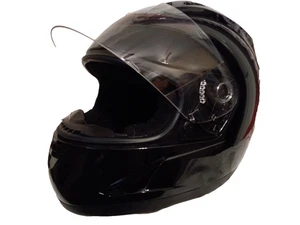 Fuel Full Face Mask DOT  Motorcycle Helmet Gloss  Black  Size Lg - Picture 1 of 7