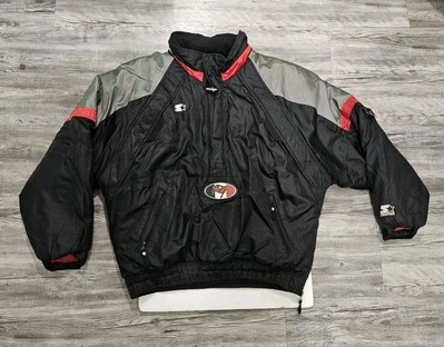 Starter Vintage Tampa Bay Buccaneers Chaqueta Abrigo Parka Con Capucha Para Hombre Talla L Años 90 Foto 1 de 3