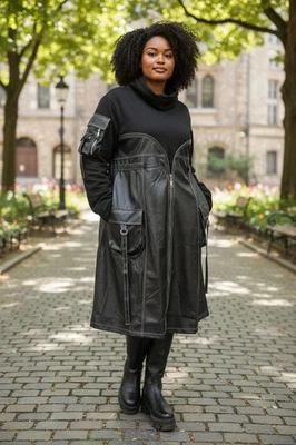 H4 Kleid 2780 mit Leder - Bild 1 von 4