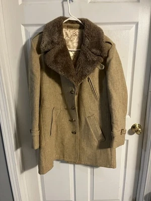 Винтажный Robert Lewis идея Storm куртка длинный искусственного меха выстеганная интерьер 42 Lg/XL пальто - Изображение 1 из 4