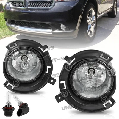 For 2011-2013 Dodge Durango Bumper Fog Lights Lamps w/Bulbs Left+Right Foto 1 de 4