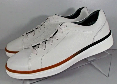 259278 SP50 FOUST LACE TO TOE MEN'S SHOES 9 M OFF WHIT LEATHER JOHNSTON & MURPHY - Image 1 of 4