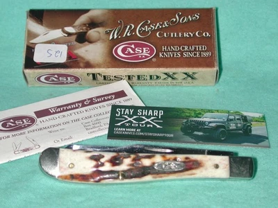 2009  Case 'Slimline Trapper'  w/box ... "Red Stag" color!!! - Image 1 of 4