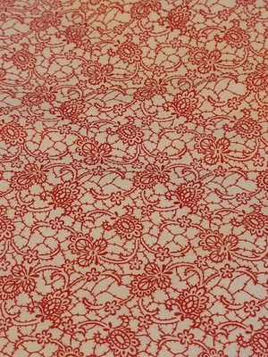 Vintage Red and White Cotton Fabric by RJR Fabrics BTY - Image 1 of 3