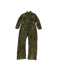 Vtg Winchester Coveralls Large Reg TreBark Camo Non-insulated Hunting Camping  - Picture 1 of 15
