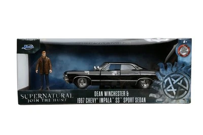 Jada 1/24 Neuf 1967 Chevrolet Impala & Dean Winchester Figurine Surnaturel 32250 - Photo 1/4