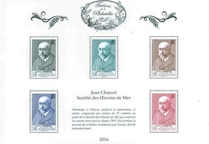 FRANCE 2016 STAMP ON STAMP PROOF SHEET STAMPS ON STAMPS JEAN CHARCOT -S12424-3 - Picture 1 of 1
