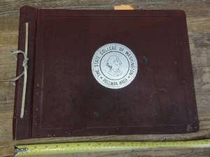 1925 Pullman Washington State College Idaho Football Photo Scrapbook Signatures - Bild 1 von 24