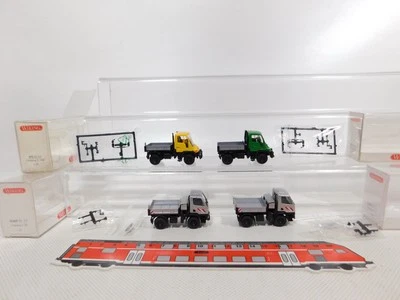 4x wiking H0 1:87 Unimog 0369 01 33 U 20 372 372 02 33 Top + Box # DP572-0, - Image 1 of 4