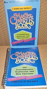 2 Master Chorus Book 250 Contemporary Traditional New Choruses 1987 & Words Only - Picture 1 of 12