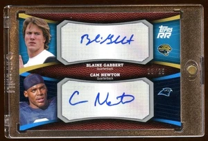CAM NEWTON BLAINE GABBERT 2011 TOPPS RC DUAL AUTO /25 HOT RC AUTO 2 YOUNG QB - Picture 1 of 1