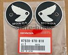 Oryginalne okrągłe metalowe odznaki Honda (para) do Honda CB92, CA200, S90, CB160, CL90