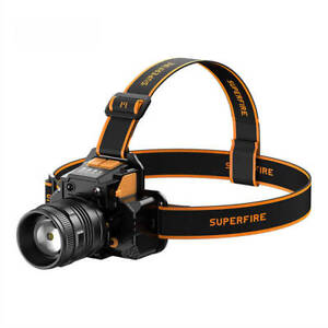 Superfire HL58 LED Stirnlampe, 350lm, USB-aufladbar