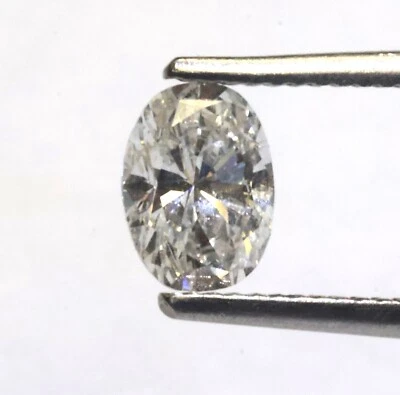 Diamante suelto certificado GIA .48ct SI1 F corte ovalado patrimonio natural antiguo vintage Foto 1 de 4