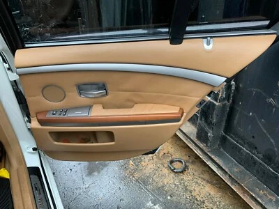 BMW E65 750I 2006 2007 2008 panel de puerta interior trasero derecho bronceado  Foto 1 de 2