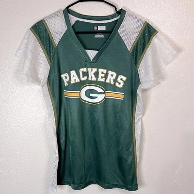 Camisa de equipo de manga corta de los NFL Green Packers para mujer talla: grande Foto 1 de 4