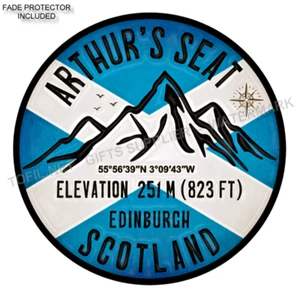 Arthur's Seat Edinburgh SCOTLAND Round Fridge Magnet 75x75mm #M9158 - Picture 1 of 2